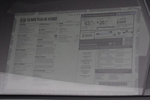 2026 Volvo XC60 Plug-In Hybrid Plus, T8 AWD Electric/Gasoline, Dark