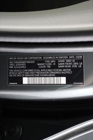 2026 Volvo XC60 Plug-In Hybrid Ultra, T8 AWD Electric/Gasoline, Dark