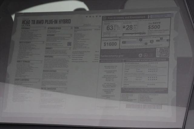 2026 Volvo XC60 Plug-In Hybrid Ultra, T8 AWD Electric/Gasoline, Dark