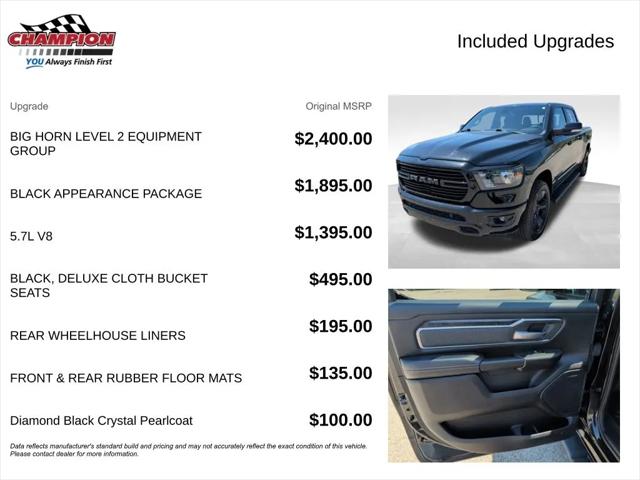 2019 Ram 1500 Big Horn/Lone Star Crew Cab 4x4 5'7" Box