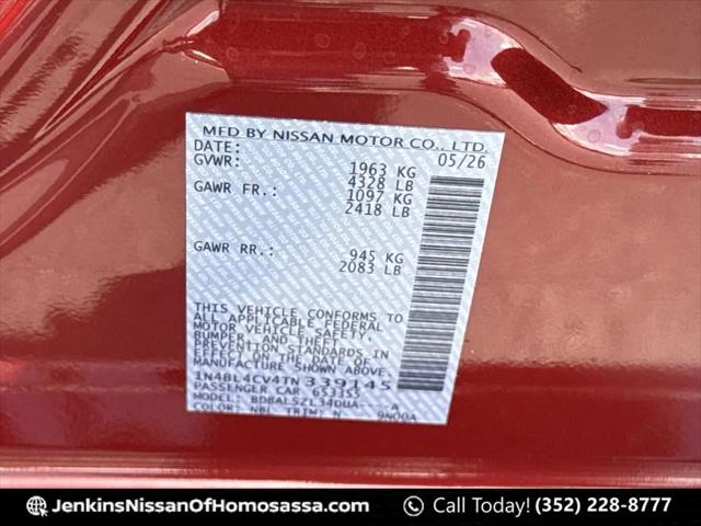 2026 Nissan Altima SR FWD