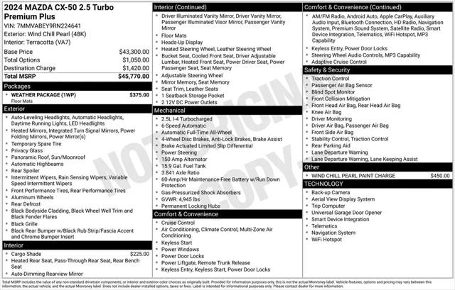 2024 Mazda CX-50 2.5 Turbo Premium Plus