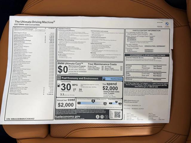 2027 BMW 4 Series 430i