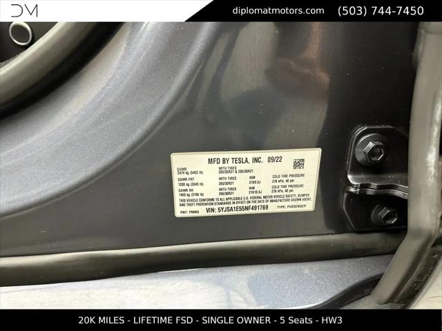 2022 Tesla Model S Dual Motor All-Wheel Drive