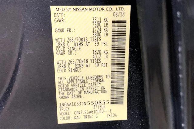 2018 Nissan Titan SV