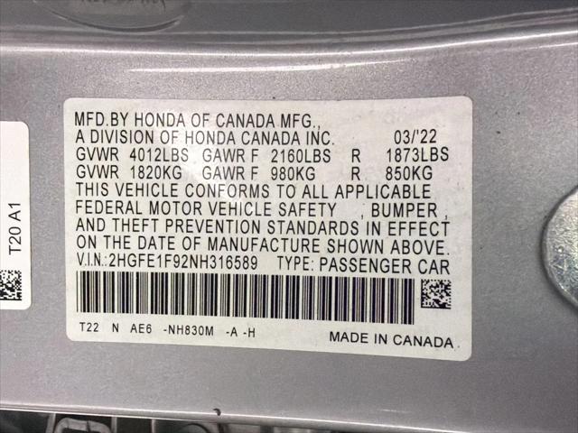 2022 Honda Civic Touring