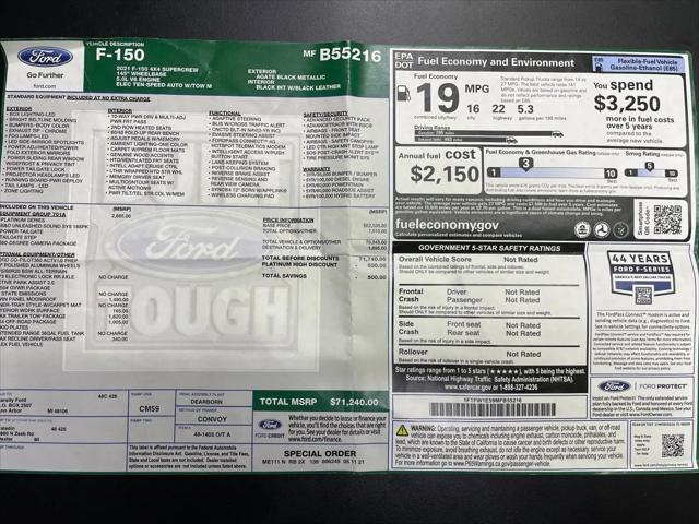 2021 Ford F-150 Platinum