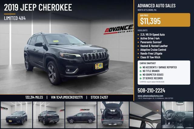 2019 Jeep Cherokee Limited 4x4 for sale in North Attleboro, MA
