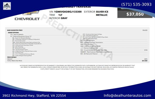 2016 Chevrolet Traverse 1LT for sale in Stafford, VA