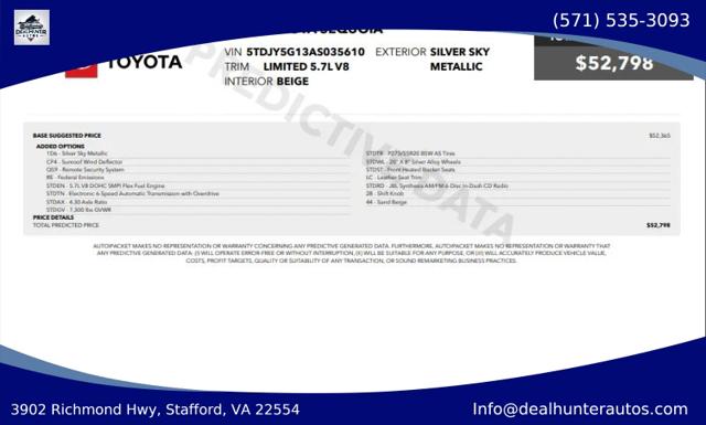 2010 Toyota Sequoia Limited