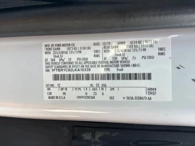 2020 Ford Transit Cargo Van Medium Roof w/RWB