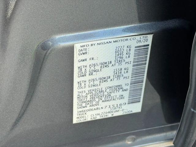 2020 Nissan Frontier Crew Cab SV 4x2