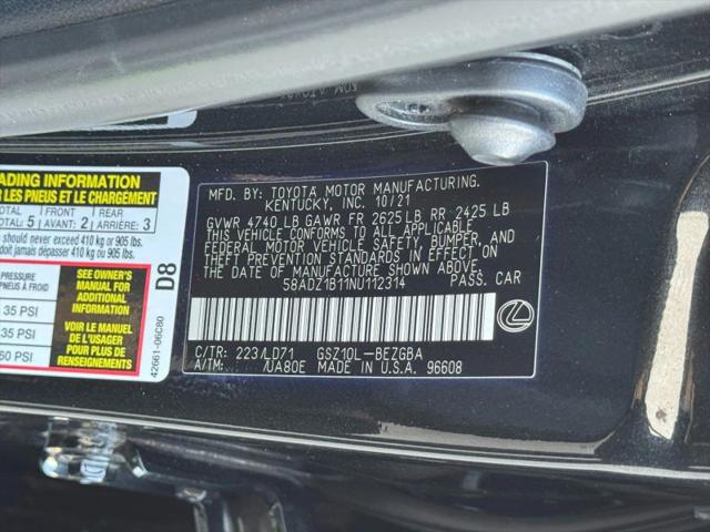 2022 Lexus ES 350 350