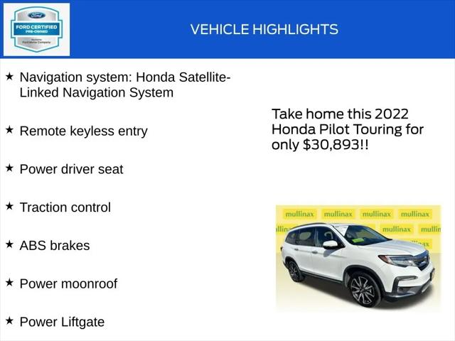 2022 Honda Pilot AWD Touring 7 Passenger