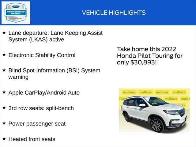 2022 Honda Pilot AWD Touring 7 Passenger