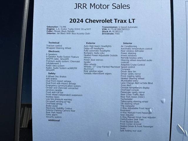 2024 Chevrolet Trax FWD LT
