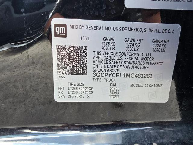 2021 Chevrolet Silverado 1500 4WD Crew Cab Short Bed Custom Trail Boss