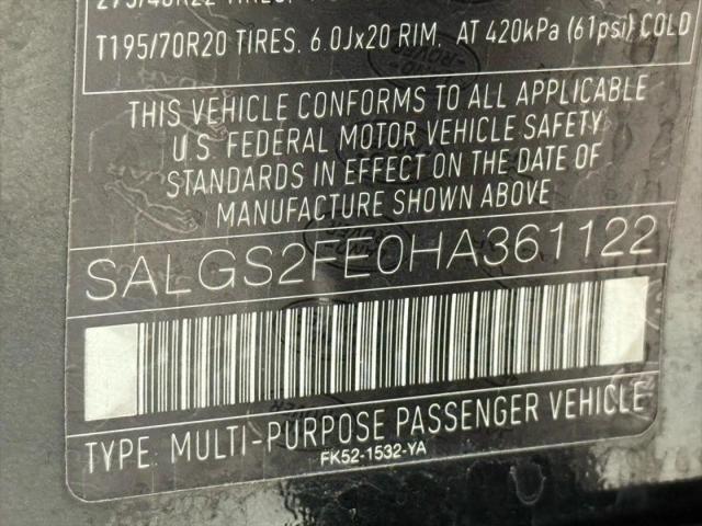 2017 Land Rover Range Rover 5.0L V8 Supercharged