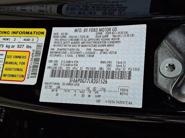 2020 Ford Fusion S