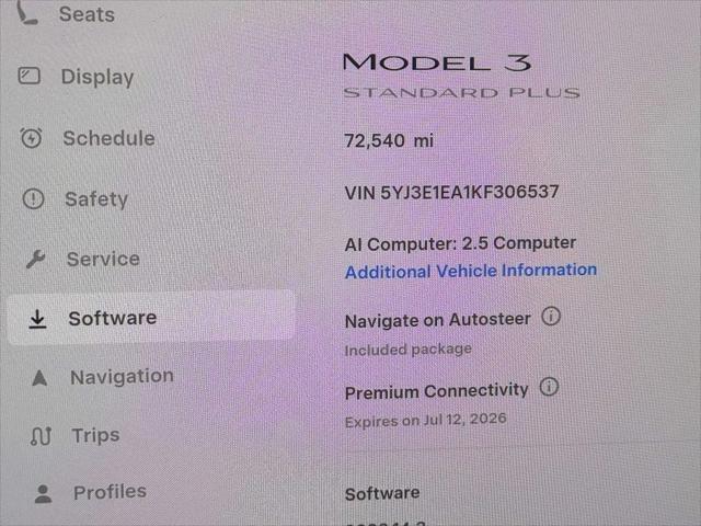 2019 Tesla Model 3 Mid Range