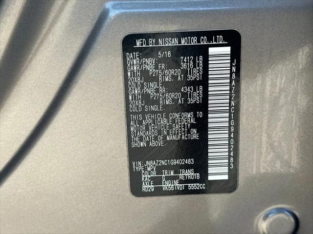 2016 INFINITI QX80 Standard