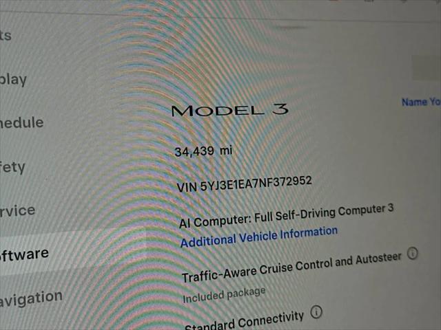 2022 Tesla Model 3 Rear-Wheel Drive