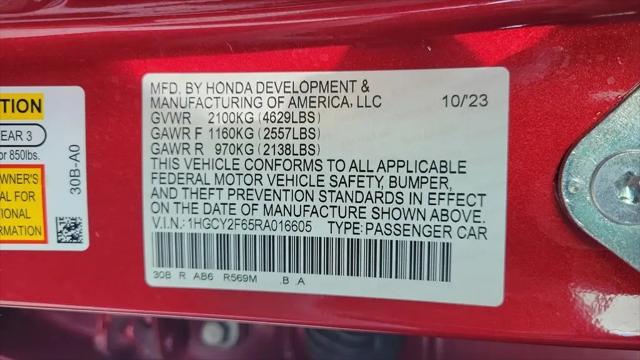 2024 Honda Accord Hybrid EX-L