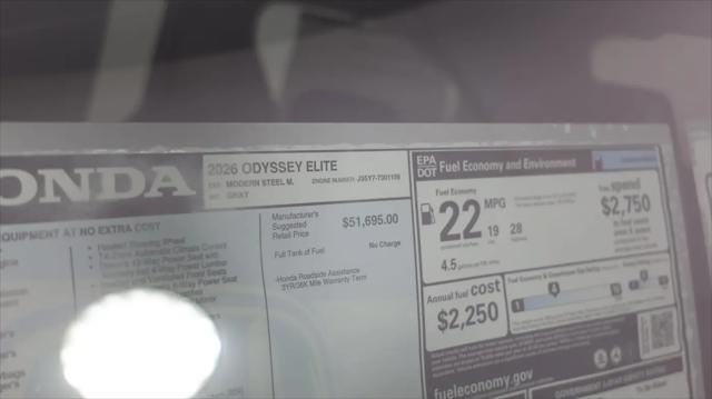 2026 Honda Odyssey Elite