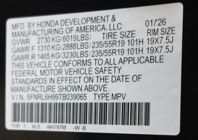 2026 Honda Odyssey Elite