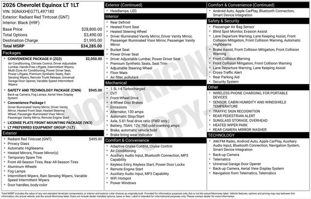 2026 Chevrolet Equinox FWD LT