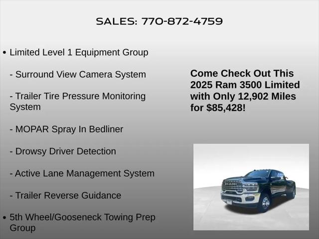 2025 Ram 3500 Limited Mega Cab 4x4 6'4" Box
