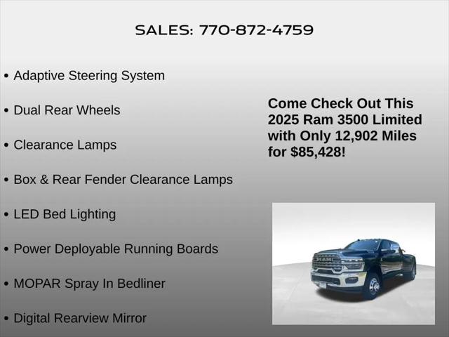 2025 Ram 3500 Limited Mega Cab 4x4 6'4" Box