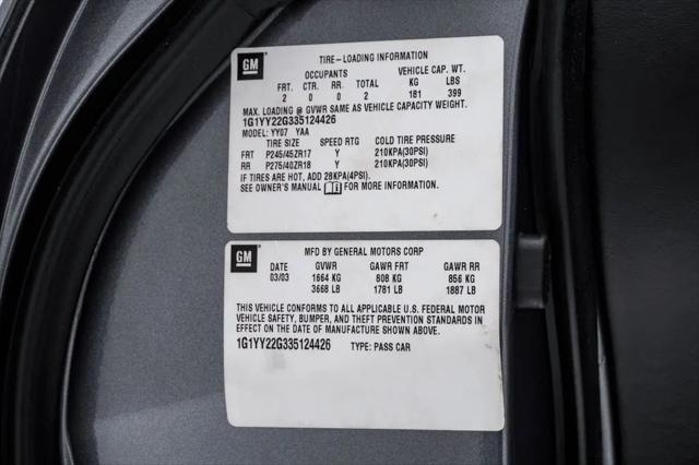 2003 Chevrolet Corvette Base