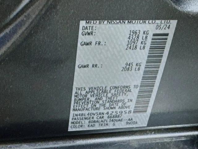2024 Nissan Altima SV FWD