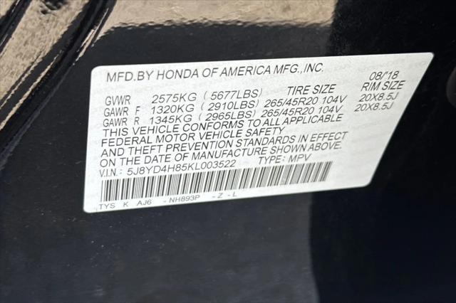 2019 Acura MDX Advance Pkg
