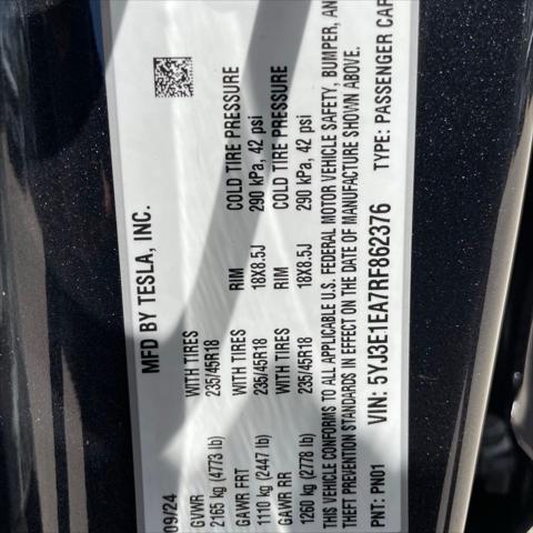 2024 Tesla Model 3 Long Range Dual Motor All-Wheel Drive