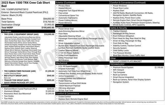 2023 Ram 1500 TRX Crew Cab 4x4 5'7" Box