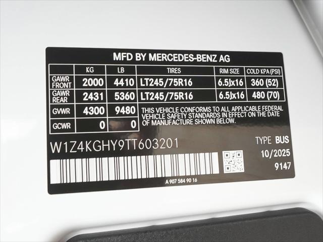 2026 Mercedes-Benz Sprinter 2500 High Roof 4-Cyl Diesel