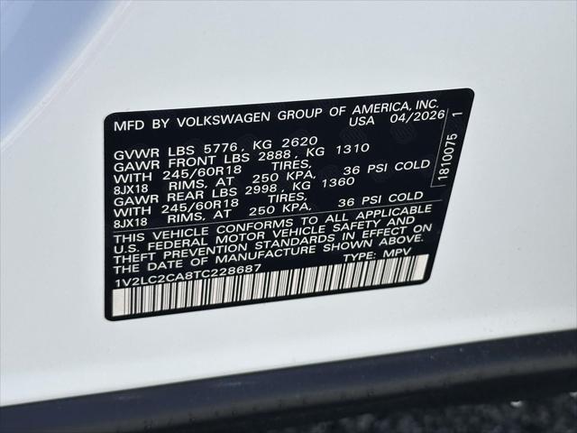 2026 Volkswagen Atlas Cross Sport SE