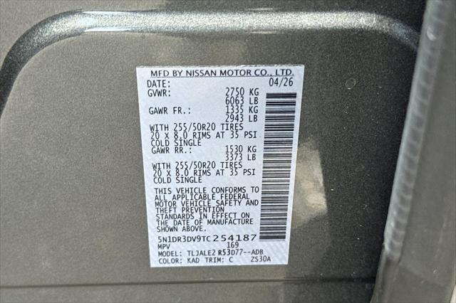 2026 Nissan Pathfinder Platinum