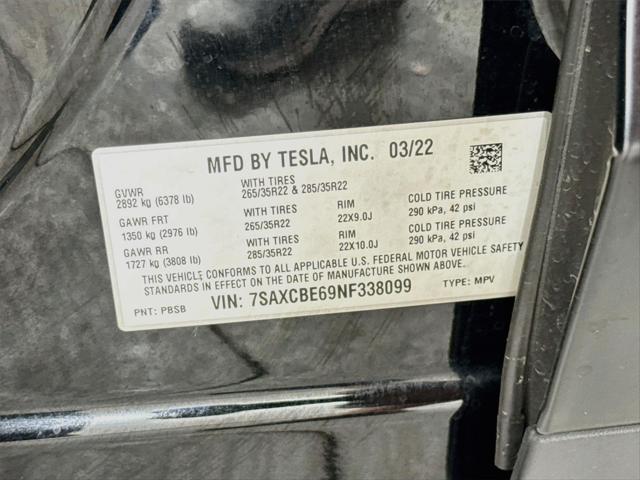 2022 Tesla Model X Plaid Tri Motor All-Wheel Drive