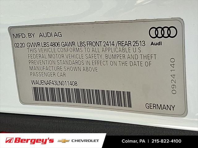 2020 Audi A4 Premium Plus 45 TFSI quattro S tronic