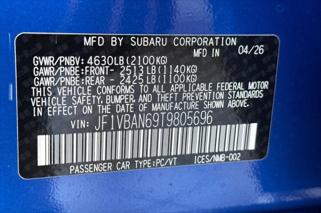 2026 Subaru WRX Limited