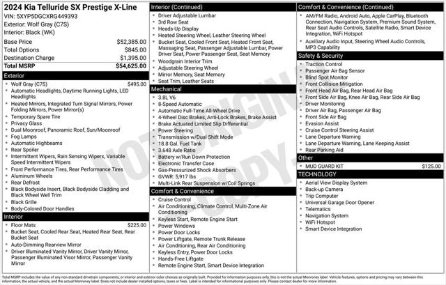 2024 Kia Telluride SX Prestige X-Line