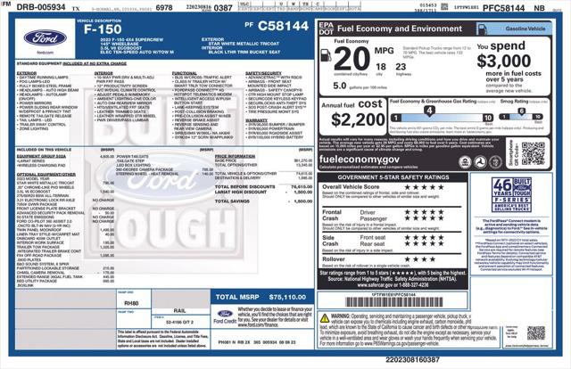 2023 Ford F-150 LARIAT for sale in Brownsville, TX