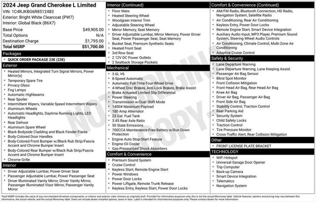 2024 Jeep Grand Cherokee L Limited 4x4