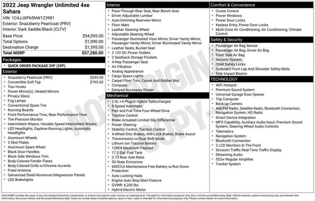 2022 Jeep Wrangler 4xe Unlimited Sahara 4x4