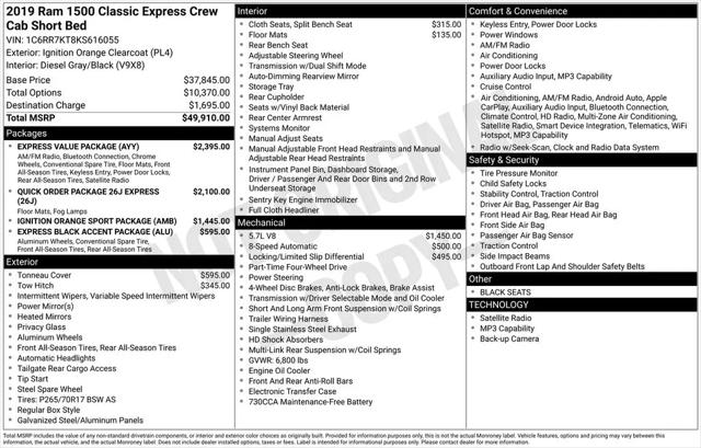 2019 Ram 1500 Classic Express Crew Cab 4x4 5'7" Box
