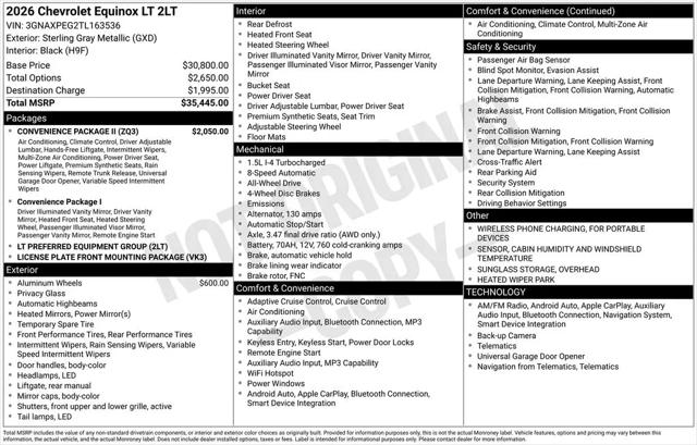 2026 Chevrolet Equinox AWD LT