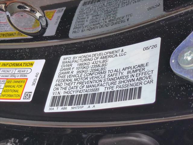 2026 Honda Accord Sedan SE